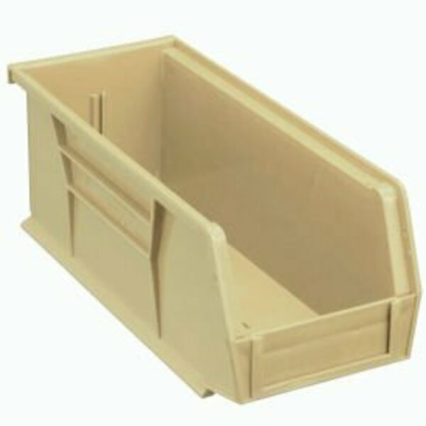 Quantum Storage Systems Hang & Stack Storage Bin, Plastic, Beige, 12 PK QUS224IV